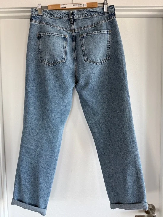 Boden Light Wash Straight Leg Jeans - Light Blue - Picture 4 of 4